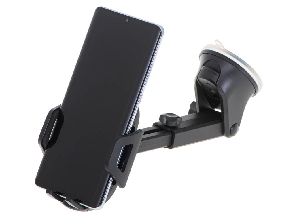 Suport pentru Telefon sau Navigatie idealStore XprofiSupp, Rotativ, Adancime Reglabila, Latime Ajustabila, latime maxima 8,7 cm, culoare Negru