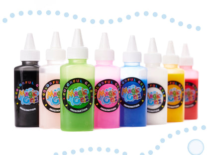 Set de creatie figurine 3D Slime IdealStore, contine 26 de elemente, Matrite in diferite forme Multicolor