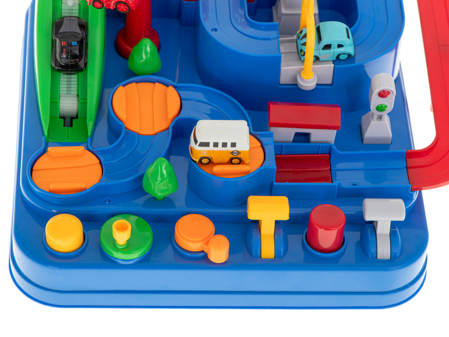 Joc interactiv Parcarea cu obstacole, include 4 masinute