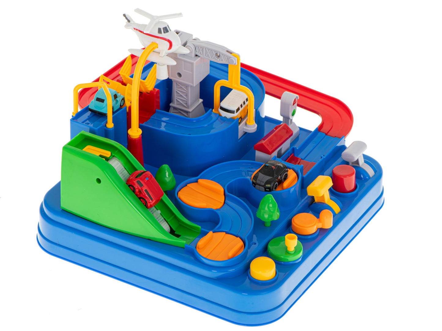 Joc interactiv Parcarea cu obstacole, include 4 masinute