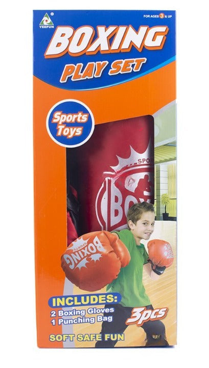 Set de Joaca BOX Champions Of The Stars idealSTORE, Include Sac de Box, 2 Manusi Universale, Rezistente la Lovituri, Ajuta la Dezvoltarea Copilului