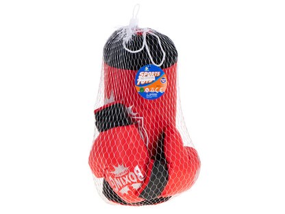 Set de Joaca BOX Champions Of The Stars idealSTORE, Include Sac de Box, 2 Manusi Universale, Rezistente la Lovituri, Ajuta la Dezvoltarea Copilului