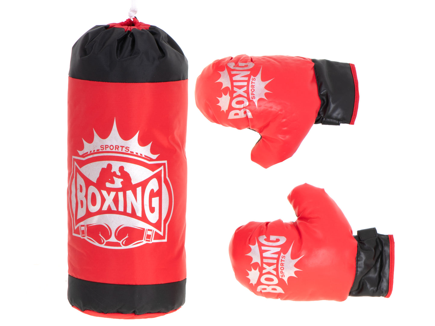 Set de Joaca BOX Champions Of The Stars idealSTORE, Include Sac de Box, 2 Manusi Universale, Rezistente la Lovituri, Ajuta la Dezvoltarea Copilului