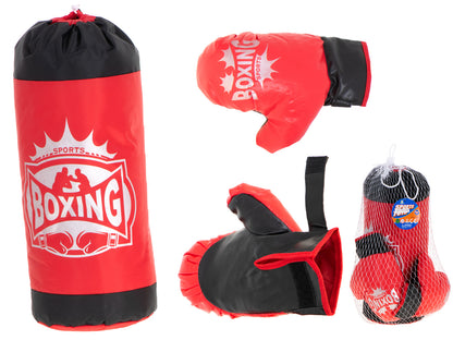 Set de Joaca BOX Champions Of The Stars idealSTORE, Include Sac de Box, 2 Manusi Universale, Rezistente la Lovituri, Ajuta la Dezvoltarea Copilului
