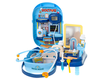 Set de Joaca pentru Copii ISP 'Likesmart Doctor Case', 34 Piese, stetoscop, seringa, termometru, medicamente