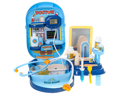 Set de Joaca pentru Copii ISP 'Likesmart Doctor Case', 34 Piese, stetoscop, seringa, termometru, medicamente