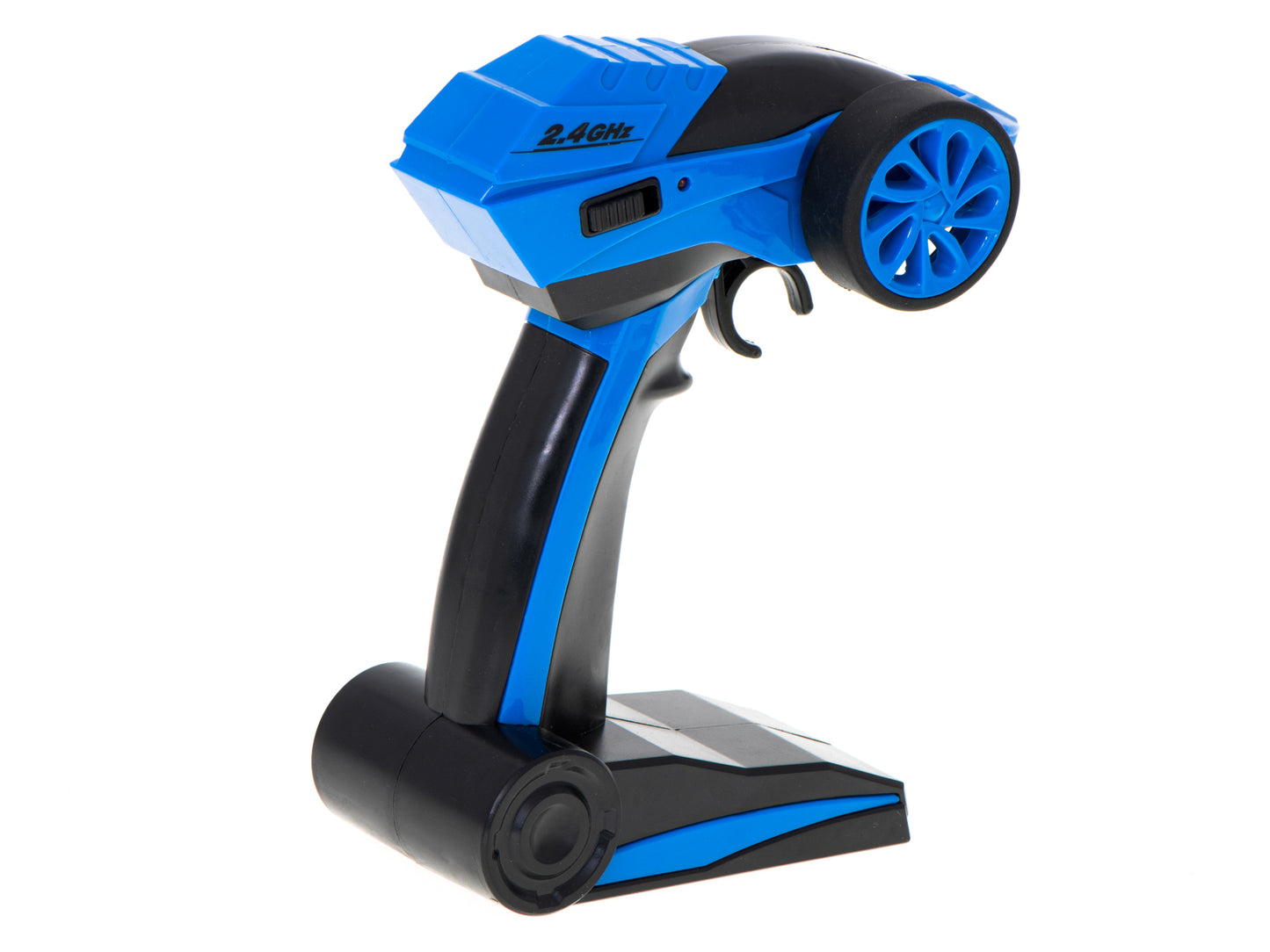 Masinuta cu Telecomanda Rock Through idealSTORE, Accesorizat cu 2 Motoare Puternice, Roti mari de Teren, 4X4, Suspensii, Viteza ~10 km/h, Raza de Actiune 50 m, Scara 1:18, GHz 2,4 Ofera multe Ore De Distractie, Albastru- Negru