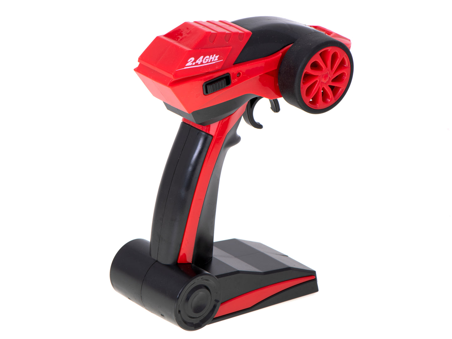 Masinuta cu Telecomanda Rock Through idealSTORE, Accesorizat cu 2 Motoare Puternice, Roti mari de Teren, 4X4, Suspensii, Viteza ~10 km/h, Raza de Actiune 50 m, Scara 1:18, GHz 2,4 Ofera multe Ore De Distractie, Rosu- Negru