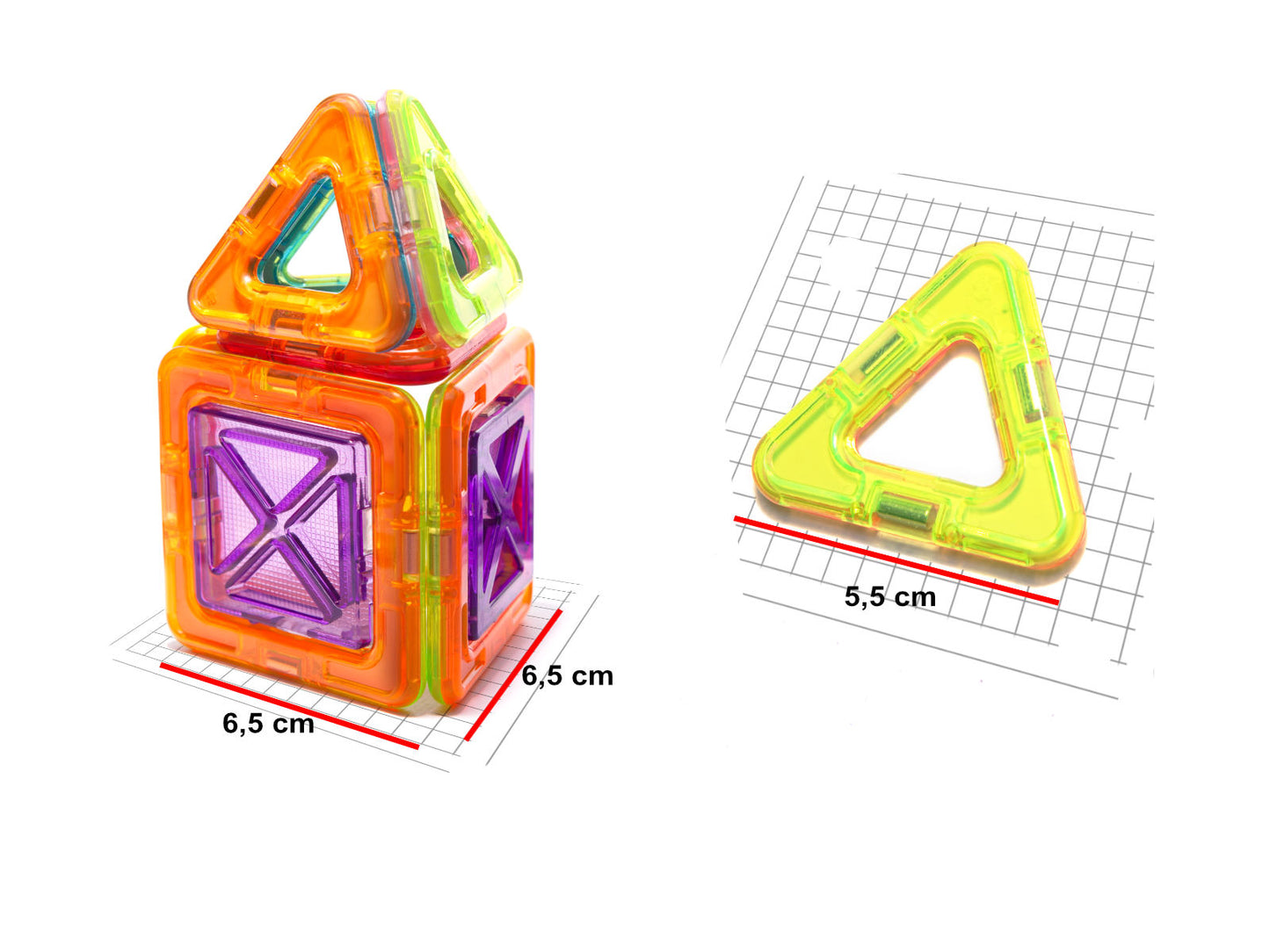 Set Inteligent de constructie Magical Magnet IdealStore, Include 20 de Piese Multicolore, Educativ- Creativ, Posibilitatea de forme nelimitate, Stimularea imaginatiei si a creativitatii, Magneti Neodim