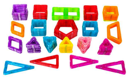Set Inteligent de Constructie Mini Magical Magnet idealSTORE Include 158 de Piese Magnetice Multicolore, Modele si Forme Nelimitate de Construit, Educativ- Creativ, Maganeti Neodim, Incurajeaza Gandirea Creativa