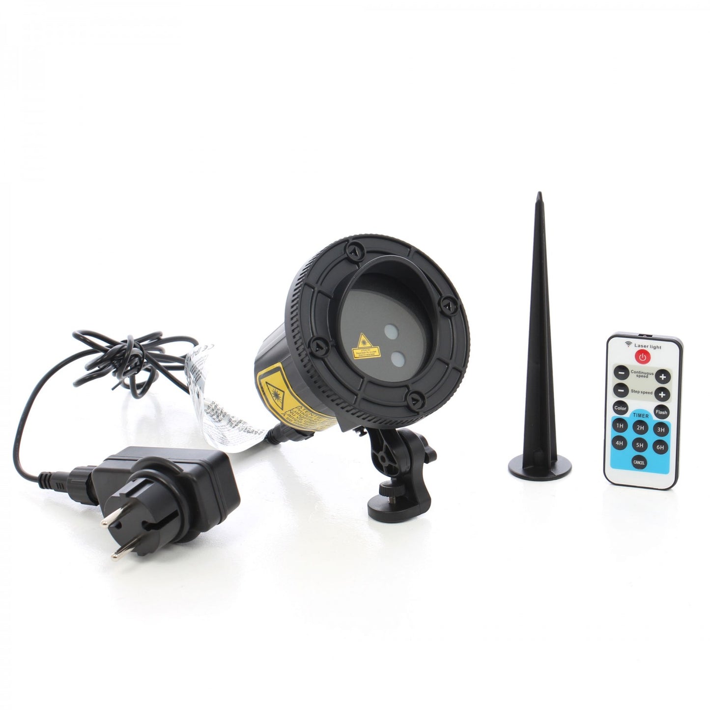 Instalatie Craciun IDL Laser Shower cu telecomanda ce creeaza efecte speciale de licurici clipitori in tonuri de verde si rosu, Carcasa de aluminiu si tarus de fixare din metal