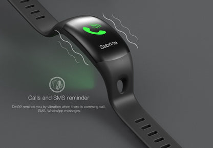Ceas Smartwatch si Bratara Fitness Smart Life 2019, Monitorizare Puls, Pasi, Calorii, Notificare Mesaje si Apeluri, Curea Silicon Moale, Culoare Negru