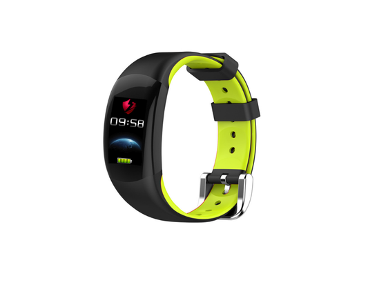 Smartwatch si Bratara Fitness Smart SlimFit 2018, Monitorizare Puls, Pasi, Calorii, Notificare Mesaje, IP68 Waterproof, Culoare Verde