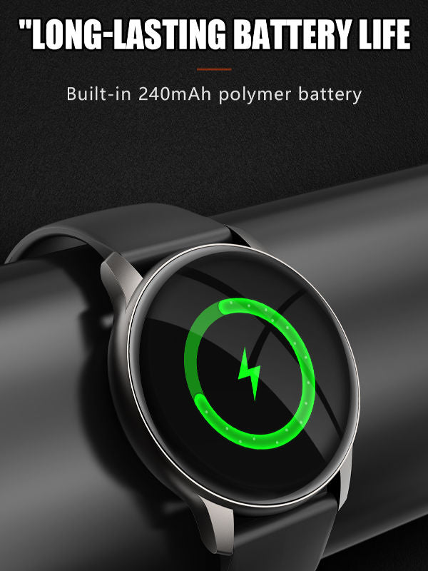 Ceas SmartWatch Lensa idealStore, Ecran HD 1.35', Notificari Apeluri/Mesaje/Aplicatii, Monitorizare Ritm Cardiac, Tensiune Arteriala, Oxigen din Sange, Moduri Sport, Momento Menstrual, Impermeabil, Negru