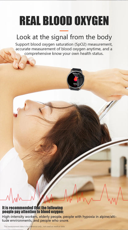 Ceas SmartWatch Lensa idealStore, Ecran HD 1.35', Notificari Apeluri/Mesaje/Aplicatii, Monitorizare Ritm Cardiac, Tensiune Arteriala, Oxigen din Sange, Moduri Sport, Momento Menstrual, Impermeabil, Negru