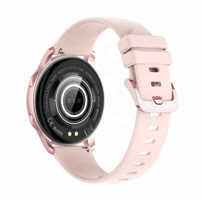 Ceas SmartWatch Lensa idealStore, Ecran HD 1.35', Notificari Apeluri/Mesaje/Aplicatii, Monitorizare Ritm Cardiac, Tensiune Arteriala, Oxigen din Sange, Moduri Sport, Momento Menstrual, Impermeabil, Roz