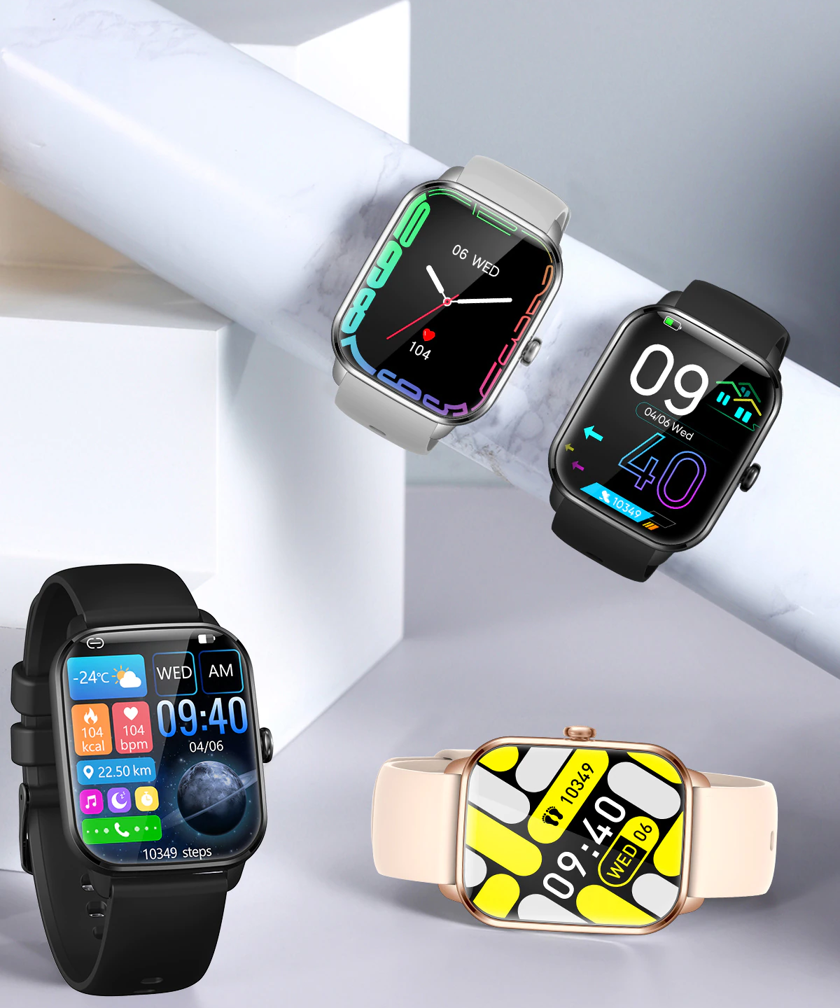 Ceas Smartwatch si Bratara Fitness Lexus Collection idealSTORE Ecran Tactil 3D Apeluri si Mesaje Bluetooth, Monitorizare Ritm Cardiac si Somn, Multi-Sport, Difuzor-Microfon, Barometru, IP67, Alarma, Android-IOS, Long Battery, Grey Edition