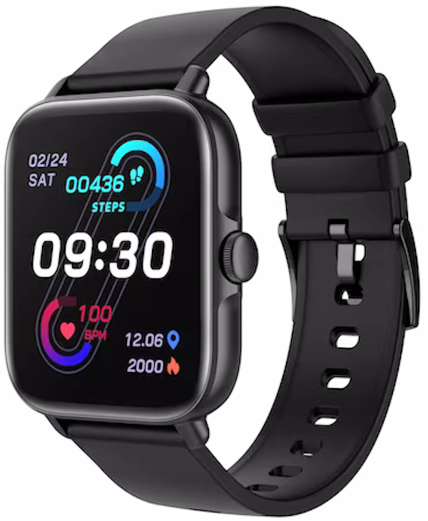 Ceas Smartwatch si Bratara Fitness Lexus Collection idealSTORE, Ecran Tactil 3D Apeluri si Mesaje Bluetooth, Monitorizare Ritm Cardiac si Somn Multi-Sport, Difuzor-Microfon, Barometru, IP67, Alarma, Android-IOS, Long Battery, Negru Edition
