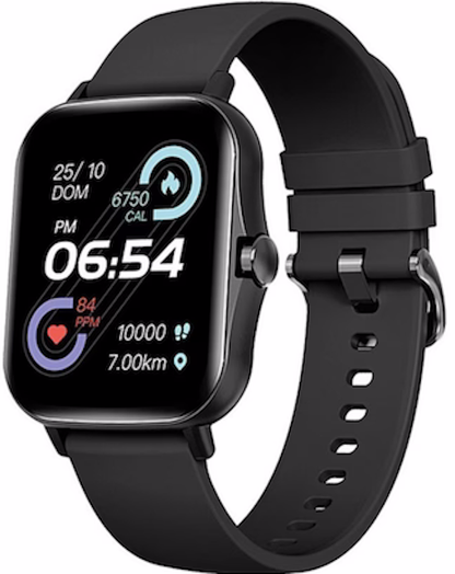 Ceas Smartwatch si Bratara Fitness Lexus Collection idealSTORE, Ecran Tactil 3D Apeluri si Mesaje Bluetooth, Monitorizare Ritm Cardiac si Somn Multi-Sport, Difuzor-Microfon, Barometru, IP67, Alarma, Android-IOS, Long Battery, Negru Edition