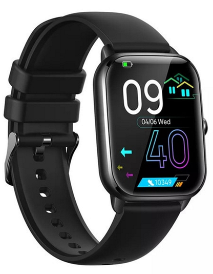 Ceas Smartwatch si Bratara Fitness Lexus Collection idealSTORE, Ecran Tactil 3D Apeluri si Mesaje Bluetooth, Monitorizare Ritm Cardiac si Somn Multi-Sport, Difuzor-Microfon, Barometru, IP67, Alarma, Android-IOS, Long Battery, Negru Edition