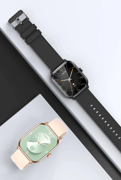 Ceas Smartwatch si Bratara Fitness Lexus Collection idealSTORE, Ecran Tactil 3D Apeluri si Mesaje Bluetooth, Monitorizare Ritm Cardiac si Somn Multi-Sport, Difuzor-Microfon, Barometru, IP67, Alarma, Android-IOS, Long Battery, Negru Edition