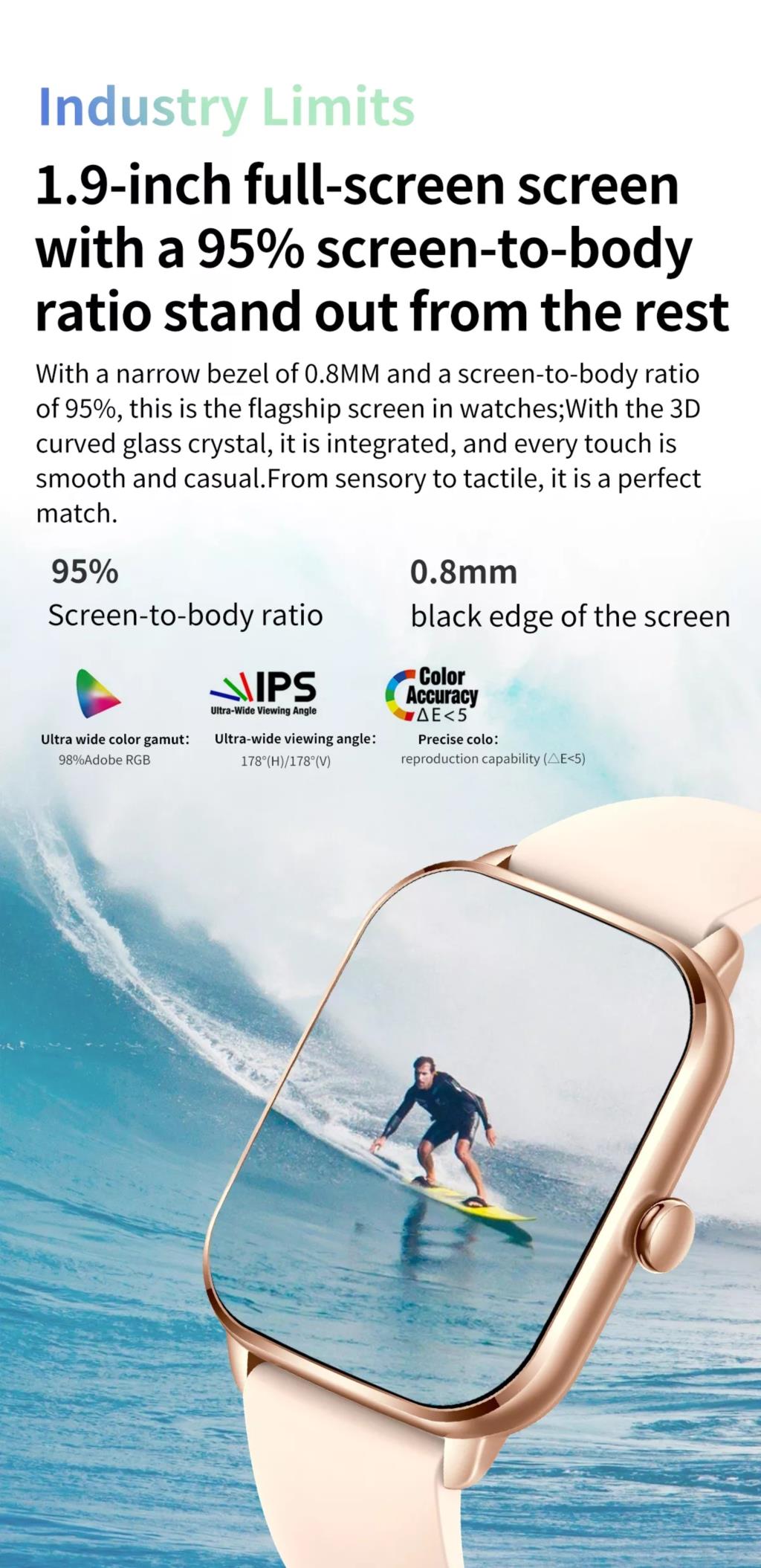 Ceas Smartwatch si Bratara Fitness Lexus Collection idealSTORE Ecran Tactil 3D Apeluri si Mesaje Bluetooth, Monitorizare Ritm Cardiac si Somn Multi-Sport, Difuzor-Microfon, Barometru, IP67, Alarma, Android-IOS, Long Battery, Roz Edition