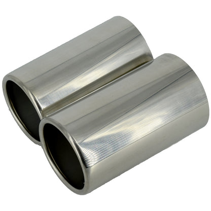 Ornament toba premium, Dublu, Compatibil gama VAG, Lungime 13.5cm, Latime 15cm, Diametru Teava 7.2cm