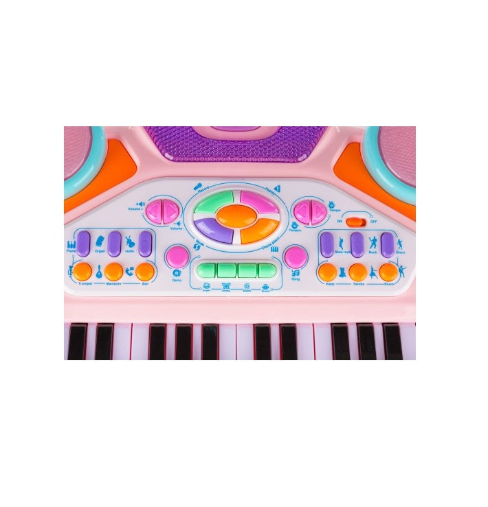 Orga interactiva electronica THE LITTLE SINGER, Dimensiuni 64 x 45 x 20, Include, tastatura, suport orga, microfon, suport pentru microfon, scaun, efecte de lumini, butonul de inregistrare si redare