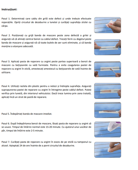 Kit complet Reparatie sistem dezaburire luneta idealSTORE, Ideal pentru o reparatie de succes