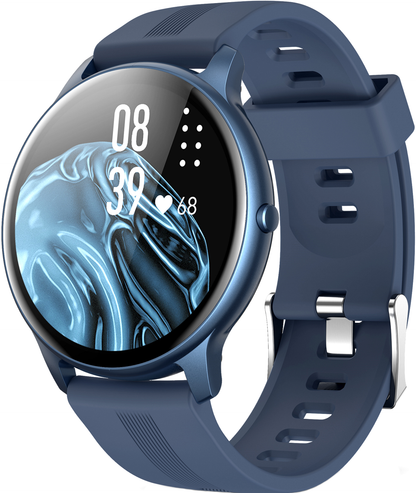 Smartwatch idealStore Xtreme11, Prognoza Meteo, Preluare Apeluri, Notificari prin Vibrare, Functii monitorizare Sanatate, 8 moduri Sport, Bluetooth, Ecran Curbat, Impermeabil IP68, Compatibil IOS si Android, culoare Albastru