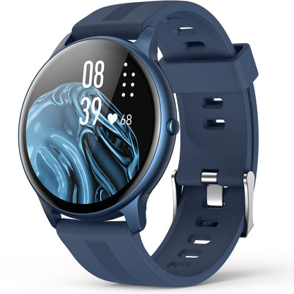 Smartwatch idealStore Xtreme11, Prognoza Meteo, Preluare Apeluri, Notificari prin Vibrare, Functii monitorizare Sanatate, 8 moduri Sport, Bluetooth, Ecran Curbat, Impermeabil IP68, Compatibil IOS si Android, culoare Albastru