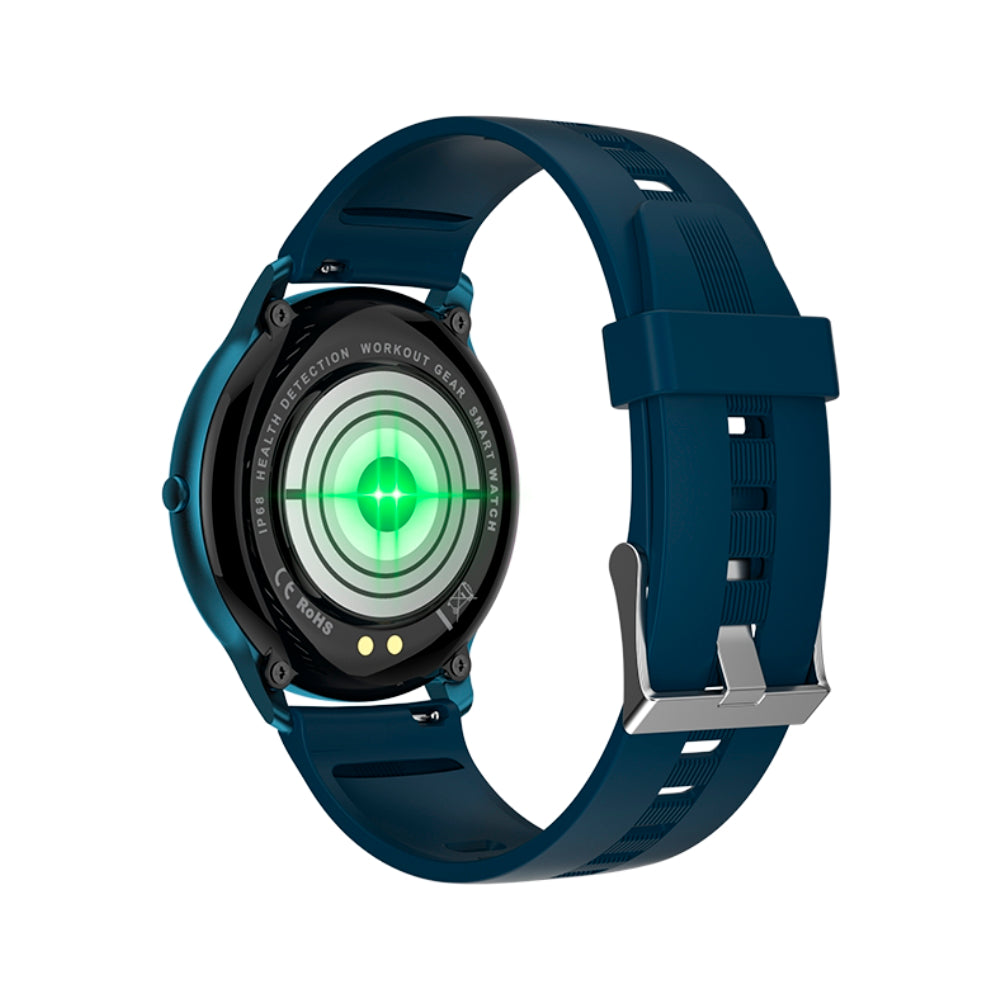 Smartwatch idealStore Xtreme11, Prognoza Meteo, Preluare Apeluri, Notificari prin Vibrare, Functii monitorizare Sanatate, 8 moduri Sport, Bluetooth, Ecran Curbat, Impermeabil IP68, Compatibil IOS si Android, culoare Albastru