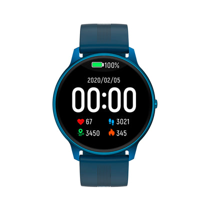 Smartwatch idealStore Xtreme11, Prognoza Meteo, Preluare Apeluri, Notificari prin Vibrare, Functii monitorizare Sanatate, 8 moduri Sport, Bluetooth, Ecran Curbat, Impermeabil IP68, Compatibil IOS si Android, culoare Albastru