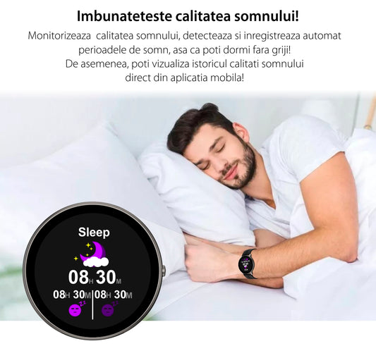 Smartwatch idealStore Xtreme11, Prognoza Meteo, Preluare Apeluri, Notificari prin Vibrare, Functii monitorizare Sanatate, 8 moduri Sport, Bluetooth, Ecran Curbat, Impermeabil IP68, Compatibil IOS si Android, culoare Negru
