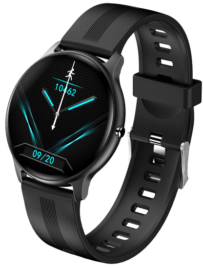 Smartwatch idealStore Xtreme11, Prognoza Meteo, Preluare Apeluri, Notificari prin Vibrare, Functii monitorizare Sanatate, 8 moduri Sport, Bluetooth, Ecran Curbat, Impermeabil IP68, Compatibil IOS si Android, culoare Negru