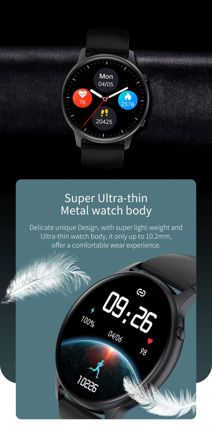 Ceas Smartwatch LifeX Collection IdealStore, Ecran Tactil 1.28 inch, Notificari Apeluri, Mesaje si Retele Sociale, Monitorizare Somn, Tensiune arteriala, Multi-Sport, Pedometru, IP67, Alarma, Android-IOS, Long Battery, Black Edition