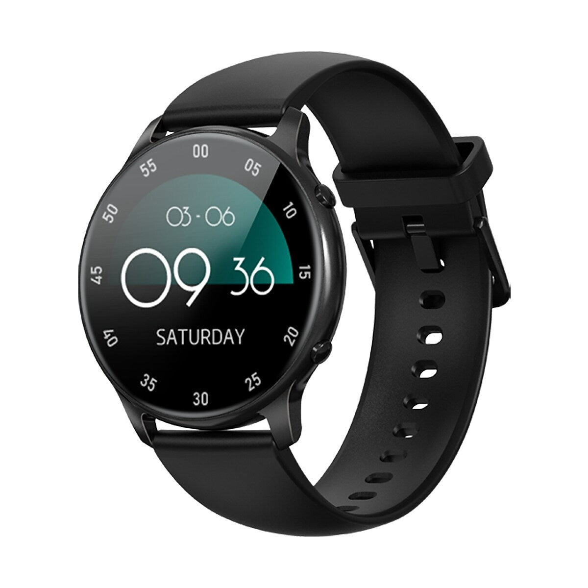 Smartwatch si Bratara de Fitness idealStore SlimeSport36, MultiSport, Obiectiv Pasi, Ritm Cardiac, Calorii Arse, Analiza Somnului, Notificari, Negru