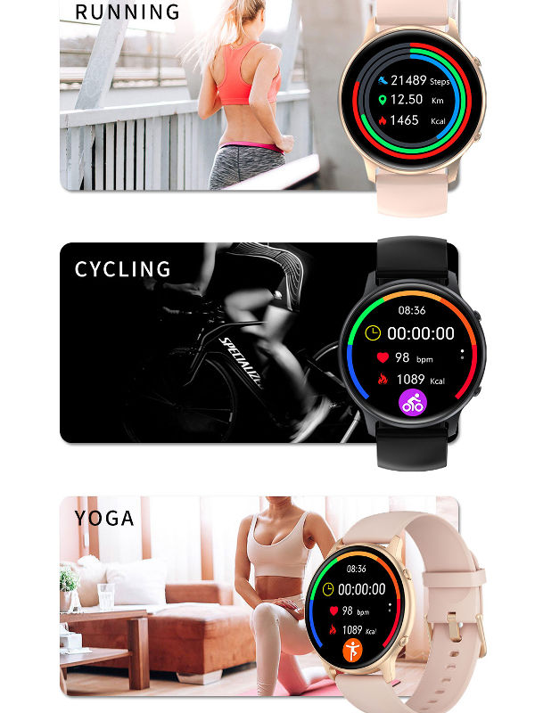 Smartwatch si Bratara de Fitness idealStore SlimeSport36, MultiSport, Obiectiv Pasi, Ritm Cardiac, Calorii Arse, Analiza Somnului, Notificari, Negru