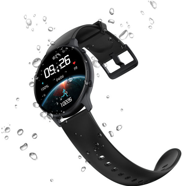 Smartwatch si Bratara de Fitness idealStore SlimeSport36, MultiSport, Obiectiv Pasi, Ritm Cardiac, Calorii Arse, Analiza Somnului, Notificari, Negru