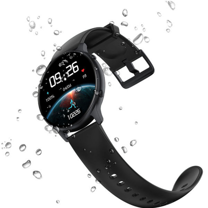 Smartwatch si Bratara de Fitness idealStore SlimeSport36, MultiSport, Obiectiv Pasi, Ritm Cardiac, Calorii Arse, Analiza Somnului, Notificari, Negru