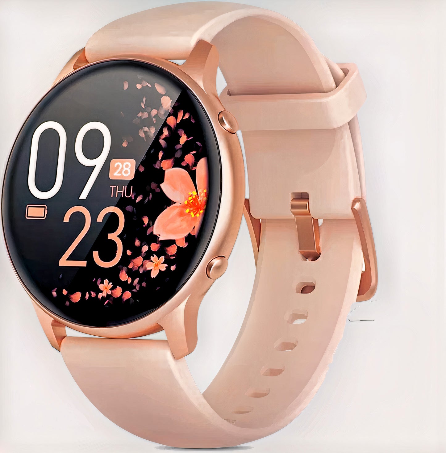 Smartwatch si Bratara de Fitness idealStore SlimeSport36, MultiSport, Obiectiv Pasi, Ritm Cardiac, Calorii Arse, Analiza Somnului, Notificari, Roz
