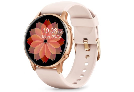 Smartwatch si Bratara de Fitness idealStore SlimeSport36, MultiSport, Obiectiv Pasi, Ritm Cardiac, Calorii Arse, Analiza Somnului, Notificari, Roz