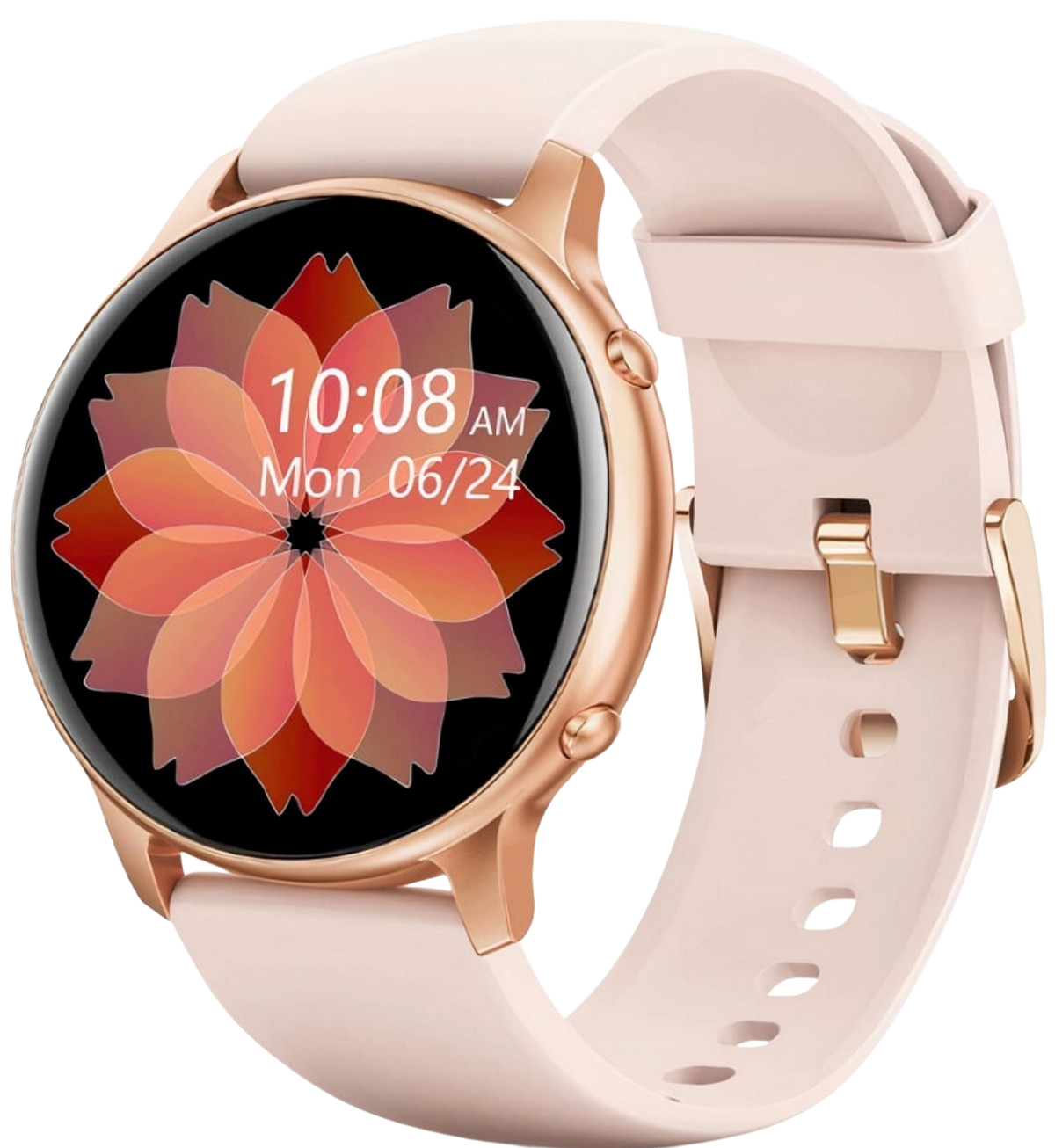 Smartwatch si Bratara de Fitness idealStore SlimeSport36, MultiSport, Obiectiv Pasi, Ritm Cardiac, Calorii Arse, Analiza Somnului, Notificari, Roz