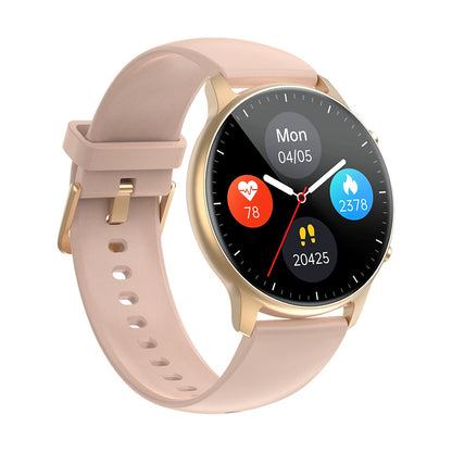 Smartwatch si Bratara de Fitness idealStore SlimeSport36, MultiSport, Obiectiv Pasi, Ritm Cardiac, Calorii Arse, Analiza Somnului, Notificari, Roz