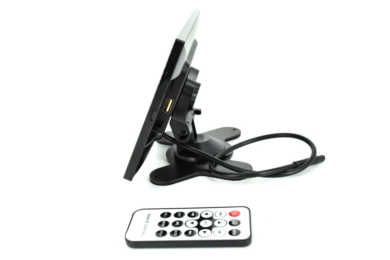 Monitor cu MP5 player si modulator FM,7 inch FULL HD, USB, MICRO SD, Intrare camera mers inapoi, Telecomanda