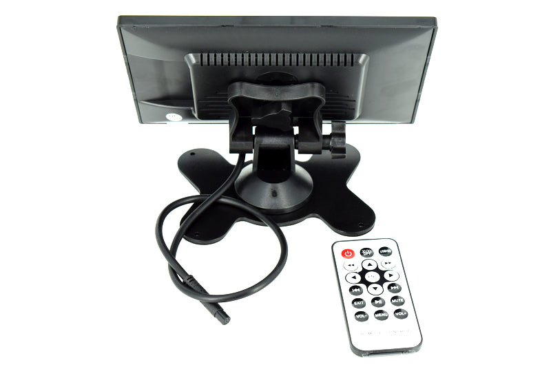 Monitor cu MP5 player si modulator FM,7 inch FULL HD, USB, MICRO SD, Intrare camera mers inapoi, Telecomanda