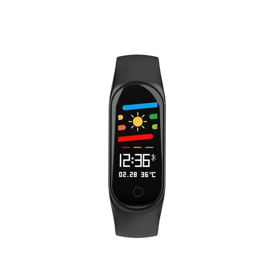 Bratara Fitness Sport Motion 3, Monitorizare Puls, Pasi, Calorii, Notificare Mesaje, IP67 Waterproof, Bratara de silicon Neagra, Culoare Negru
