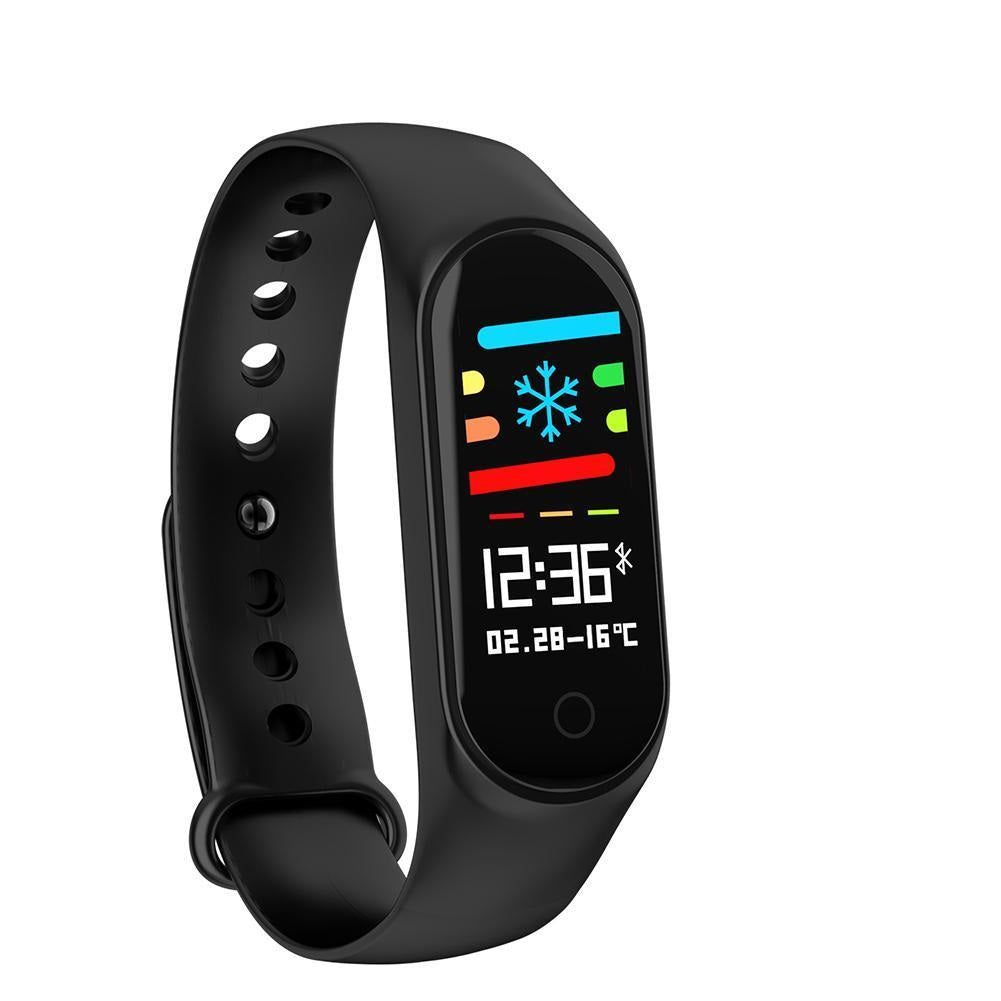 Bratara Fitness Sport Motion 3, Monitorizare Puls, Pasi, Calorii, Notificare Mesaje, IP67 Waterproof, Bratara de silicon Neagra, Culoare Negru