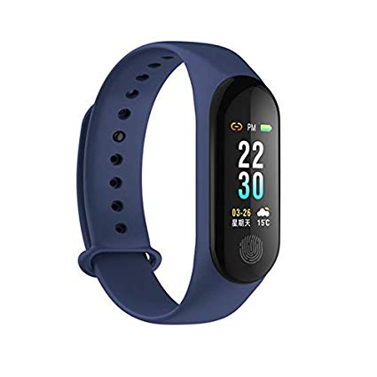 Bratara Fitness Sport Motion 3, Monitorizare Puls, Pasi, Calorii, Notificare Mesaje, IP67 Waterproof, Bratara de silicon Albastra, Culoare Albastru