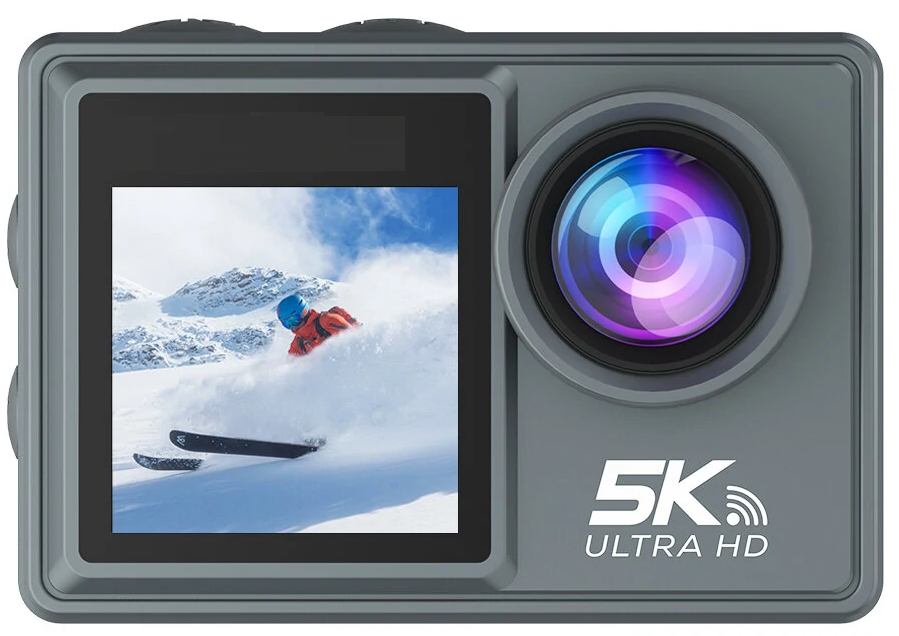Camera de Actiune idealSTORE SmartSONY-Cam 5K Ultra HD, Foto 24 MP, 256 GB, Stabilizare imagine EIS, Microfon, Functie WiFi, Unghi Larg 170, Senzor Sony, Port HDMI si USB-C, Fotografiere Multi Mod, Filmare Subacvatica 30 m adancime